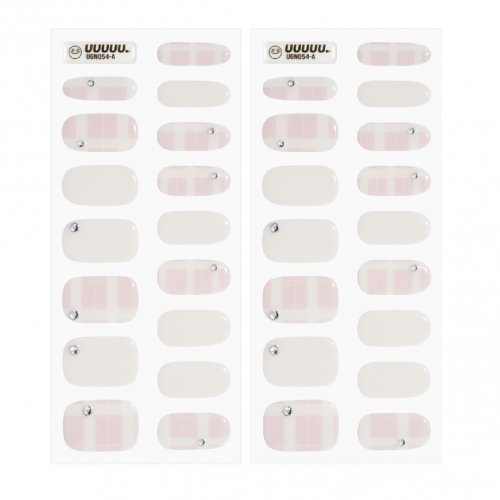 UUUUU UUUUU Chiffon Check Gel Nail