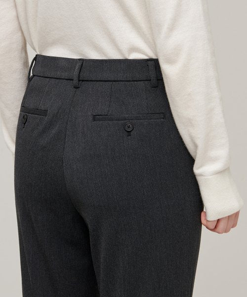MUSINSA STANDARD WOMAN MUSINSA STANDARD WOMAN Slacks Slim Straight Charcoal Gray