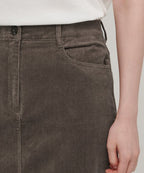 MUSINSA STANDARD WOMAN MUSINSA STANDARD WOMAN Corduroy Midi Skirt Khaki Brown