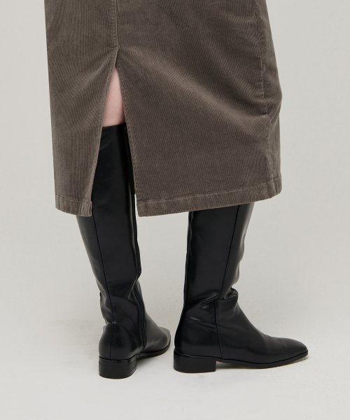MUSINSA STANDARD WOMAN MUSINSA STANDARD WOMAN Corduroy Midi Skirt Khaki Brown
