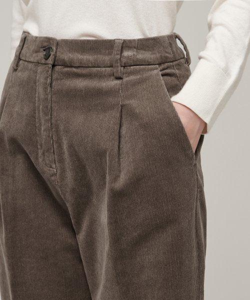 MUSINSA STANDARD WOMAN MUSINSA STANDARD WOMAN Women's Tapered Corduroy Pants Khaki Brown