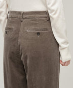 MUSINSA STANDARD WOMAN MUSINSA STANDARD WOMAN Women's Tapered Corduroy Pants Khaki Brown