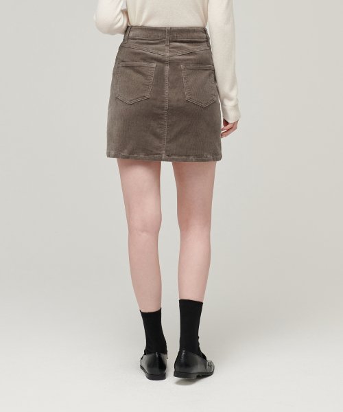 MUSINSA STANDARD WOMAN MUSINSA STANDARD WOMAN Women's Corduroy Mini Skirt Khaki Brown