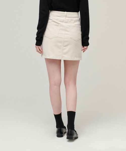 MUSINSA STANDARD WOMAN MUSINSA STANDARD WOMAN Women's Corduroy Mini Skirt (Cream)