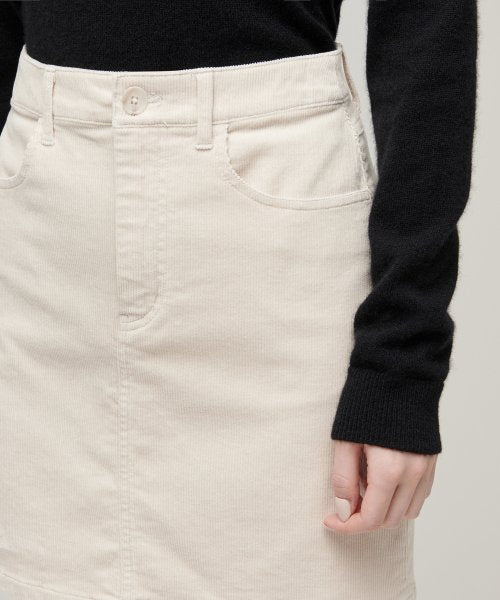MUSINSA STANDARD WOMAN MUSINSA STANDARD WOMAN Women's Corduroy Mini Skirt (Cream)