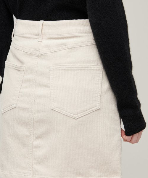MUSINSA STANDARD WOMAN MUSINSA STANDARD WOMAN Women's Corduroy Mini Skirt (Cream)