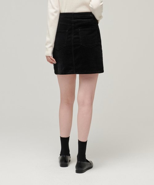 MUSINSA STANDARD WOMAN MUSINSA STANDARD WOMAN Corduroy Mini Skirt Black