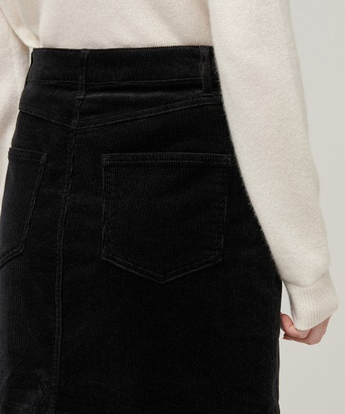 MUSINSA STANDARD WOMAN MUSINSA STANDARD WOMAN Corduroy Mini Skirt Black
