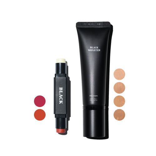 BLACKMONSTER BLACKMONSTER Basic 2-piece set (black balm + BB cream)
