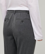 MUSINSA STANDARD WOMAN MUSINSA STANDARD WOMAN Women's Slim Straight Hidden Banding Slacks [Medium Gray]