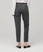 MUSINSA STANDARD WOMAN MUSINSA STANDARD WOMAN Women's Slim Straight Hidden Banding Slacks [Medium Gray]