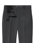 MUSINSA STANDARD WOMAN MUSINSA STANDARD WOMAN Women's Slim Straight Hidden Banding Slacks [Medium Gray]
