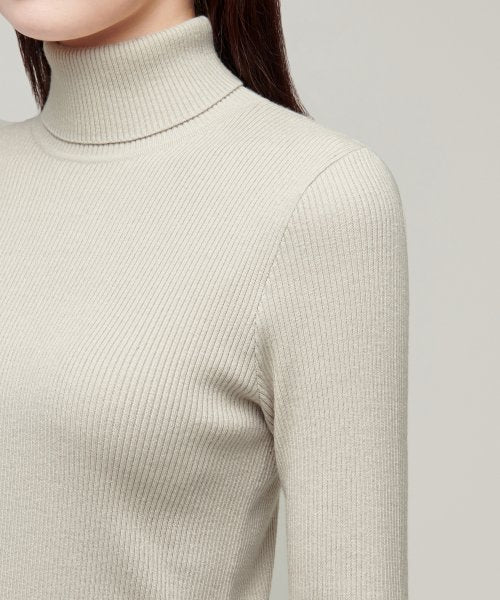 MUSINSA STANDARD WOMAN MUSINSA STANDARD WOMAN Women's Ribbed Slim Turtleneck Knit (Size M)