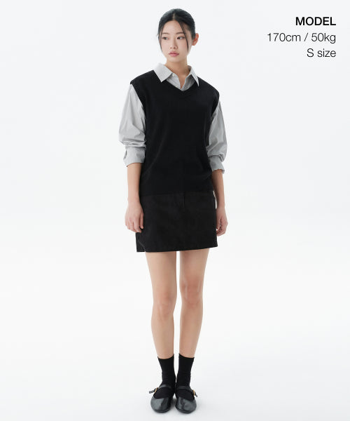 MUSINSA STANDARD WOMAN MUSINSA STANDARD WOMAN Women's Knit Vest Black