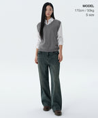 MUSINSA STANDARD WOMAN MUSINSA STANDARD WOMAN Women's Knit Vest Medium Gray