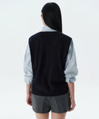 MUSINSA STANDARD WOMAN MUSINSA STANDARD WOMAN Women's Knit Vest [Navy]