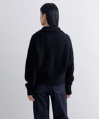 MUSINSA STANDARD WOMAN MUSINSA STANDARD WOMAN Women's Knitwear Zip-up [Black]