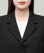 MUSINSA STANDARD WOMAN MUSINSA STANDARD WOMAN Women's Crop Blazer Black