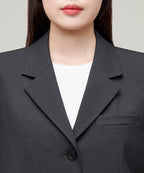 MUSINSA STANDARD WOMAN MUSINSA STANDARD WOMAN Women's Crop Blazer Gray