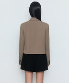 MUSINSA STANDARD WOMAN MUSINSA STANDARD WOMAN Women's Crop Blazer Dusty Beige