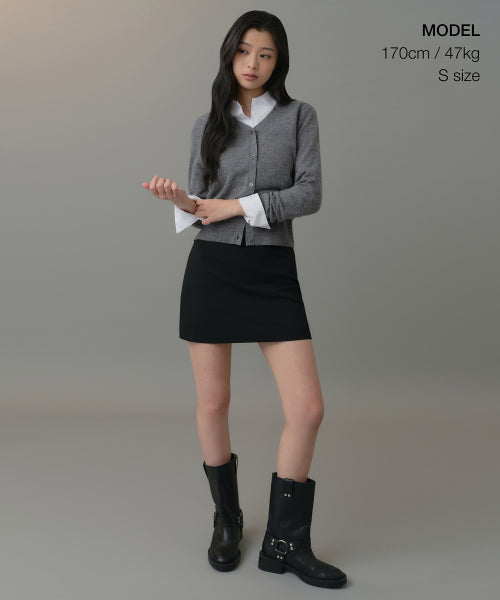 MUSINSA STANDARD WOMAN MUSINSA STANDARD WOMAN Women's Basic Mini Skirt [Black]