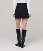 MUSINSA STANDARD WOMAN MUSINSA STANDARD WOMAN Women's Basic Mini Skirt [Black]