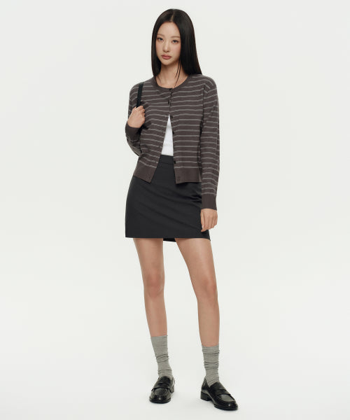 MUSINSA STANDARD WOMAN MUSINSA STANDARD WOMAN Women's Basic Mini Skirt Gray