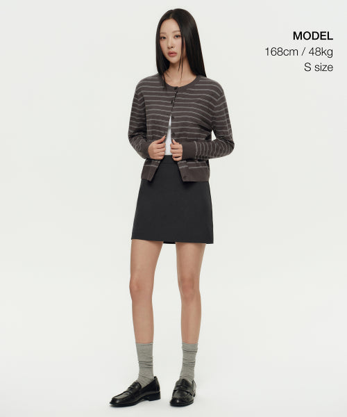 MUSINSA STANDARD WOMAN MUSINSA STANDARD WOMAN Women's Basic Mini Skirt Gray