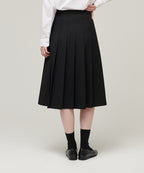 MUSINSA STANDARD WOMAN MUSINSA STANDARD WOMAN Pleated Midi Skirt Black