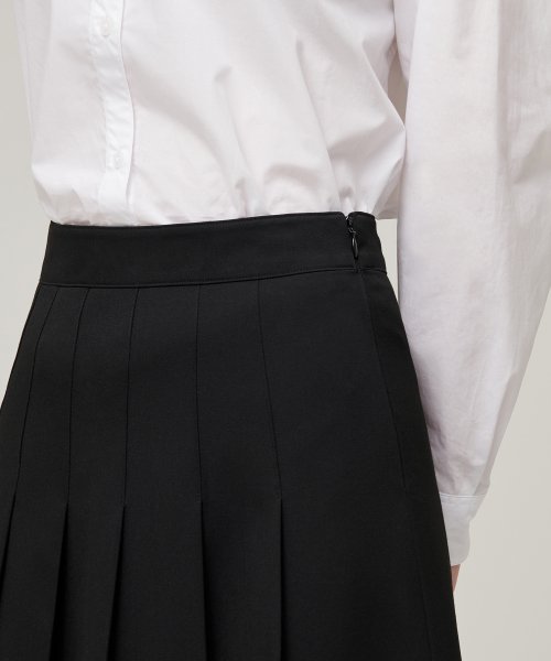 MUSINSA STANDARD WOMAN MUSINSA STANDARD WOMAN Pleated Midi Skirt Black