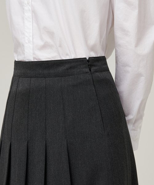 MUSINSA STANDARD WOMAN MUSINSA STANDARD WOMAN Pleated Midi Skirt Charcoal Gray