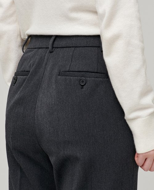 MUSINSA STANDARD WOMAN MUSINSA STANDARD WOMAN Slacks Charcoal Gray