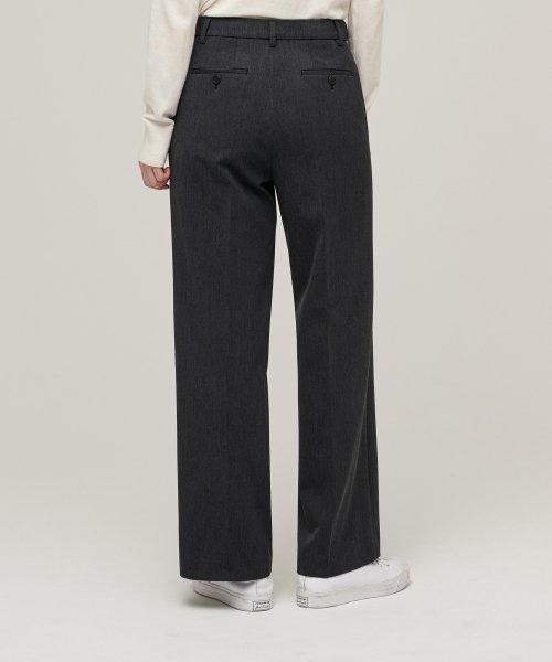 MUSINSA STANDARD WOMAN MUSINSA STANDARD WOMAN Slacks Charcoal Gray