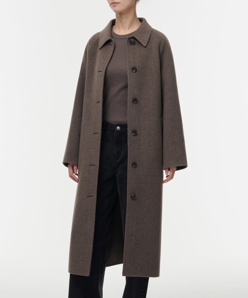 MUSINSA STANDARD WOMAN MUSINSA STANDARD WOMAN Cashmere Blend Handmade Balmacan Robe Coat