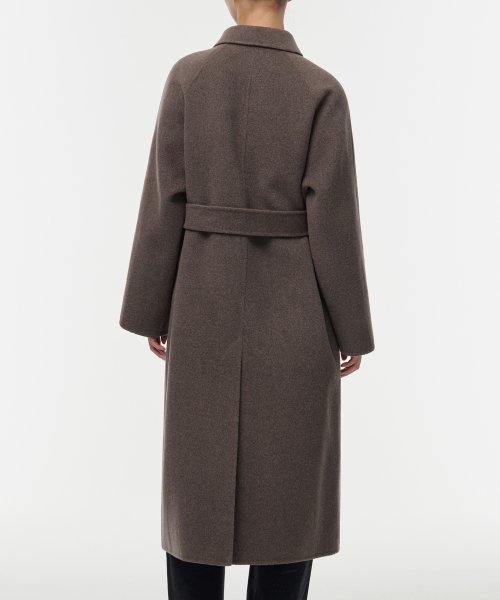 MUSINSA STANDARD WOMAN MUSINSA STANDARD WOMAN Cashmere Blend Handmade Balmacan Robe Coat