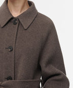 MUSINSA STANDARD WOMAN MUSINSA STANDARD WOMAN Cashmere Blend Handmade Balmacan Robe Coat