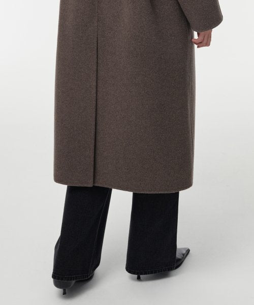 MUSINSA STANDARD WOMAN MUSINSA STANDARD WOMAN Cashmere Blend Handmade Balmacan Robe Coat