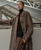 MUSINSA STANDARD WOMAN MUSINSA STANDARD WOMAN Cashmere Blend Handmade Balmacan Robe Coat
