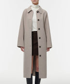 MUSINSA STANDARD WOMAN MUSINSA STANDARD WOMAN Cashmere Blend Handmade Balmacan Robe Coat [Oatmeal]