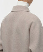 MUSINSA STANDARD WOMAN MUSINSA STANDARD WOMAN Cashmere Blend Handmade Balmacan Robe Coat [Oatmeal]