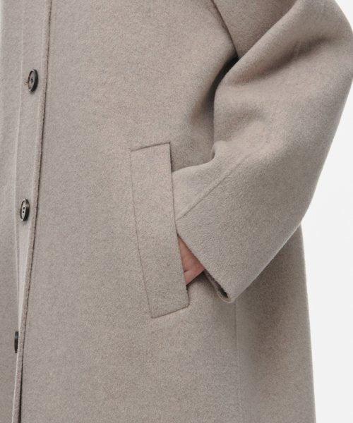 MUSINSA STANDARD WOMAN MUSINSA STANDARD WOMAN Cashmere Blend Handmade Balmacan Robe Coat [Oatmeal]