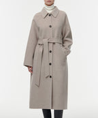 MUSINSA STANDARD WOMAN MUSINSA STANDARD WOMAN Cashmere Blend Handmade Balmacan Robe Coat [Oatmeal]