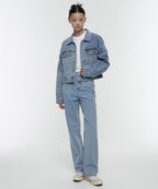 MUSINSA STANDARD WOMAN MUSINSA STANDARD WOMAN Denim Straight Pants (Light Indigo)