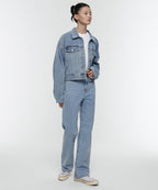 MUSINSA STANDARD WOMAN MUSINSA STANDARD WOMAN Denim Straight Pants (Light Indigo)