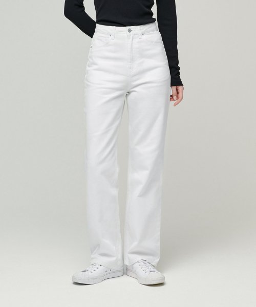 MUSINSA STANDARD WOMAN MUSINSA STANDARD WOMAN Women's Denim Pants (White)