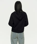 MUSINSA STANDARD WOMAN MUSINSA STANDARD WOMAN Hoodie Zip-up [Black]