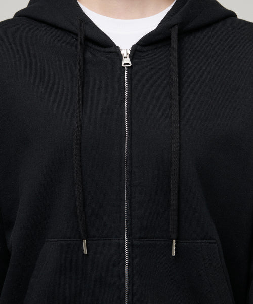 MUSINSA STANDARD WOMAN MUSINSA STANDARD WOMAN Hoodie Zip-up [Black]