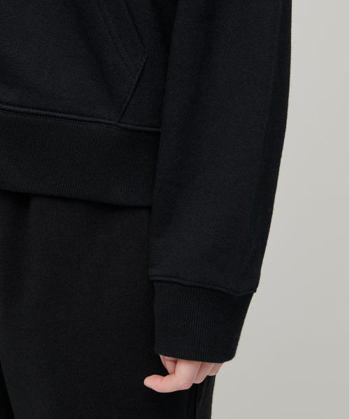 MUSINSA STANDARD WOMAN MUSINSA STANDARD WOMAN Hoodie Zip-up [Black]