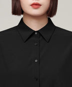 MUSINSA STANDARD WOMAN MUSINSA STANDARD WOMAN Women's Oversized Silky Shirt [Black]
