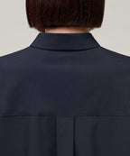 MUSINSA STANDARD WOMAN MUSINSA STANDARD WOMAN Women's Oversized Silky Shirt Dark Navy